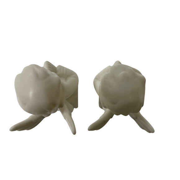 SCHMID BROS Kneeling Praying Angels 1950's Japan Christening Baby Shower Decor - Picture 8 of 15